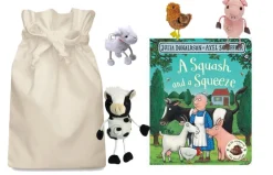 A Squash and a Squeeze Story Sack with Puppet Company