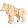 Bajo Wooden Jointed Wolf