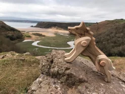 Bajo Wooden Jointed Wolf