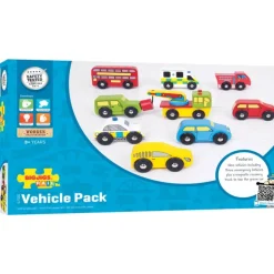 Bigjigs Wooden Vehicle Pack (9pcs)