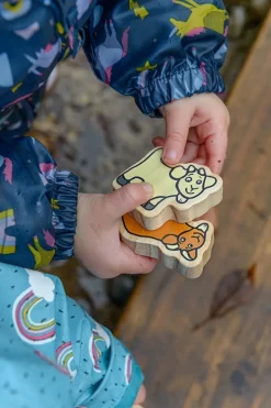 Billy Goats Gruff Story Sack with wooden characters