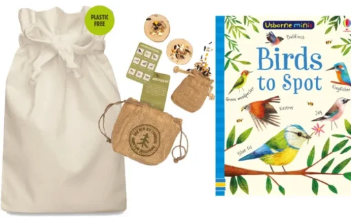 Birds to Spot Story Sack with Mini Bird Feeding Pizza Kit