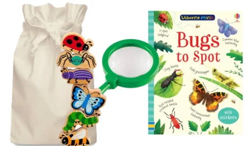 Bugs to Spot Story Sack with Lanka Kade & Jumbo Magnifying Glass
