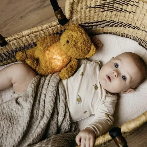 Caramel Organic Humming Bear with Night Light