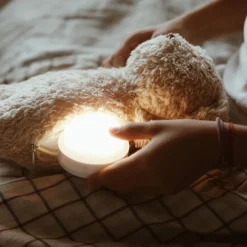 Caramel Organic Humming Bear with Night Light