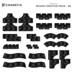 Connetix Tiles Creative Roads Pack 48 pc