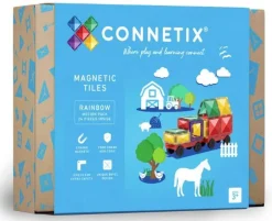 Connetix Tiles Magnetic Building Set - Motion Pack 24 Piece Rainbow