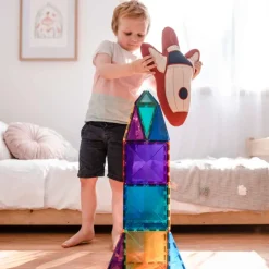 Connetix Tiles Magnetic Building Set - 102 Piece Creative Pack Rainbow