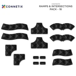 Connetix Tiles Ramps & Intersections Pack 16 pc