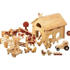 Deluxe Farm Barn Set with Natural Characters BU29
