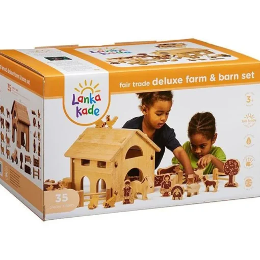 Deluxe Farm Barn Set with Natural Characters BU29