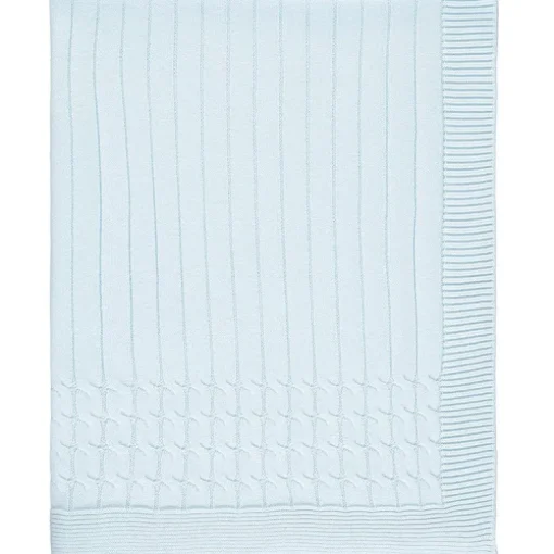 Emile Et Rose New Style Blue Knitted Blanket