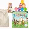 Five Little Easter Bunnies Story Sack with Lanka Kade Wooden Easter Eggs