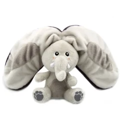 Flipetz Reset the Elephant/Aubergine 2-in-1 Soft Plush Collectable
