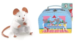 Folkmanis Limited Edition Mouse in a Suitcase