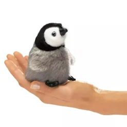 Folkmanis Mini Baby Emperor Penguin Finger Puppet