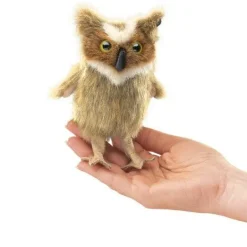 Folkmanis Mini Great Horned Owl Finger Puppet