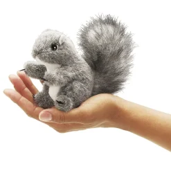Folkmanis Mini Grey Squirrel Finger Puppet