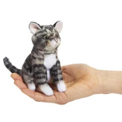 Folkmanis Mini Tabby Cat Finger Puppet