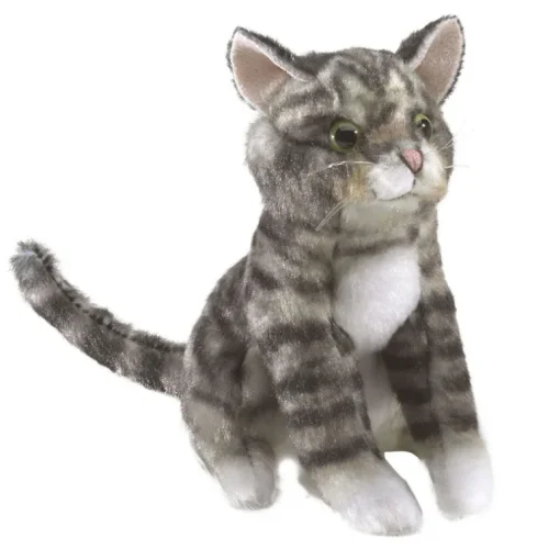 Folkmanis Mini Tabby Cat Finger Puppet