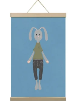 Happy Bunny Nursery Wall Art
