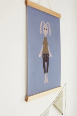 Happy Bunny Nursery Wall Art