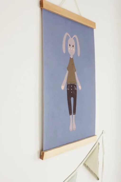 Happy Bunny Nursery Wall Art