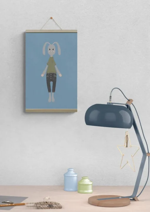 Happy Bunny Nursery Wall Art