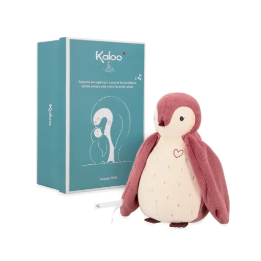 Kaloo Pink Penguin White Noises Voice Recorder
