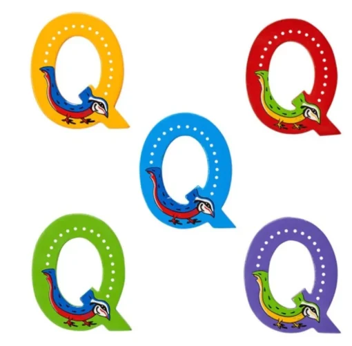 Lanka Kade Wooden Animal Letter Q