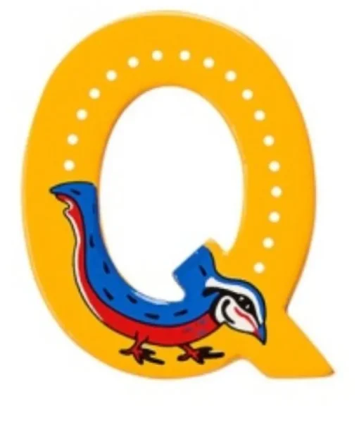 Lanka Kade Wooden Animal Letter Q