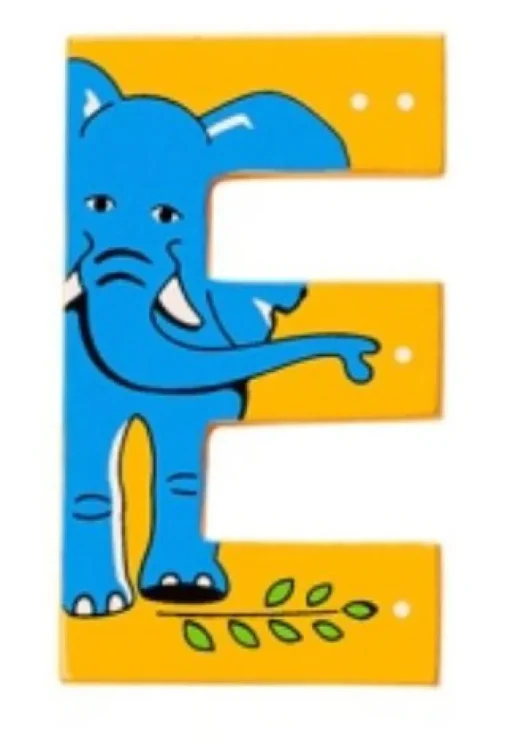 Lanka Kade Wooden Animal Letter E