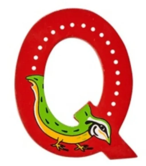 Lanka Kade Wooden Animal Letter Q