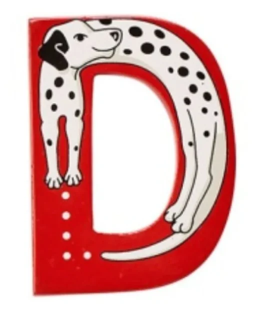 Lanka Kade Wooden Animal Letter D