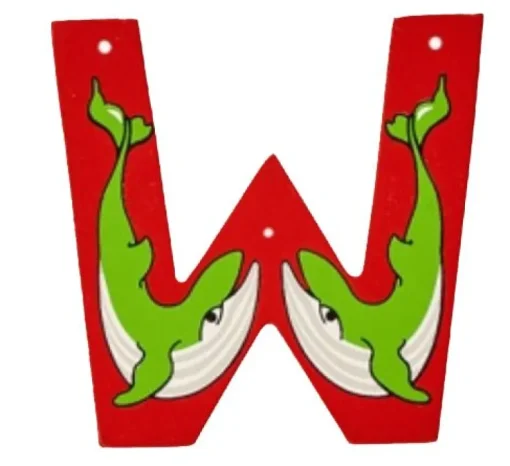 Lanka Kade Wooden Animal Letter W