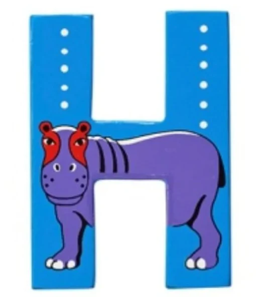 Lanka Kade Wooden Animal Letter H