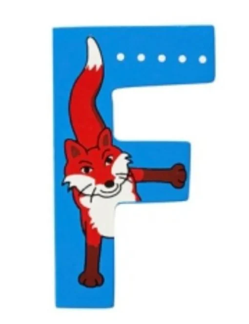 Lanka Kade Wooden Animal Letter F