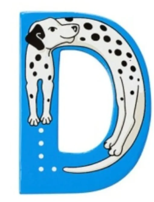 Lanka Kade Wooden Animal Letter D