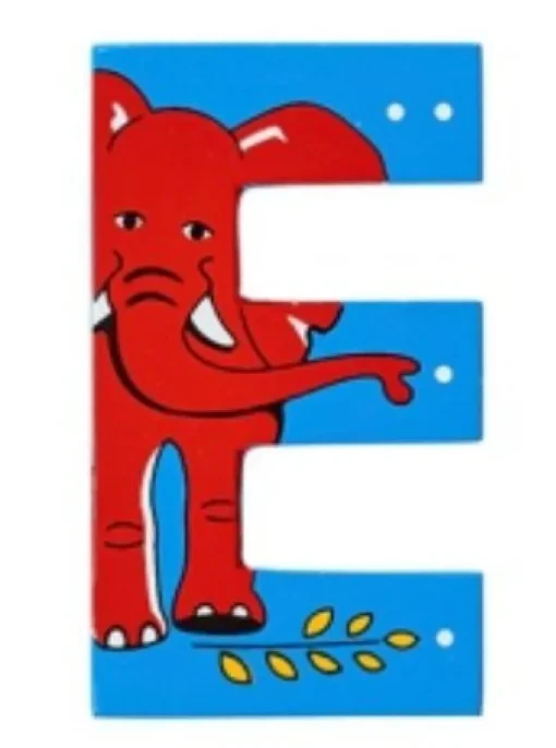 Lanka Kade Wooden Animal Letter E