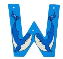 Lanka Kade Wooden Animal Letter W