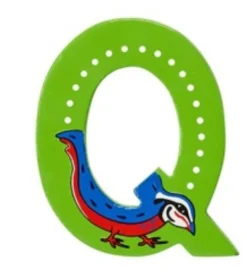 Lanka Kade Wooden Animal Letter Q