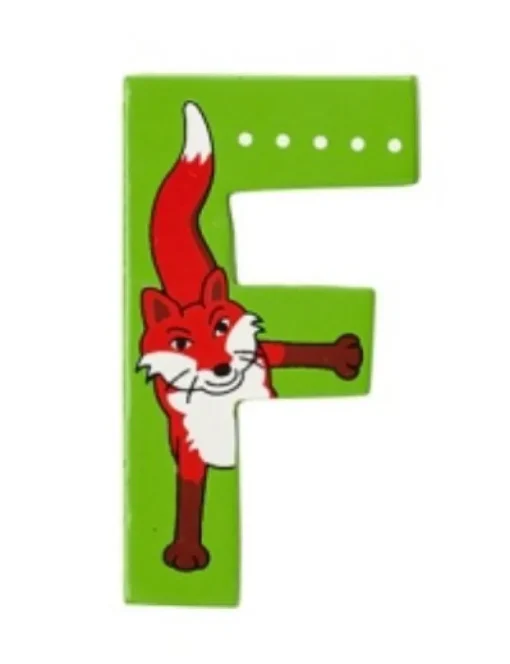 Lanka Kade Wooden Animal Letter F