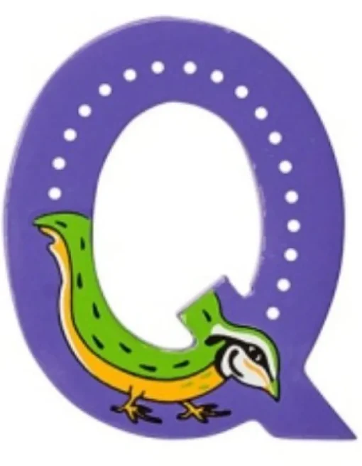 Lanka Kade Wooden Animal Letter Q