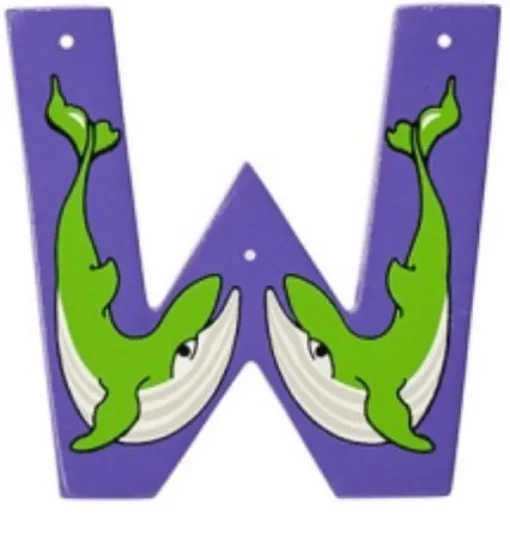 Lanka Kade Wooden Animal Letter W
