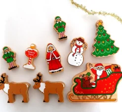 Lanka Kade Wooden Father Christmas in a Sleigh