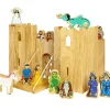 Lanka Kade Wooden Toy Fairytale Castle playscene with 12 characters (Direct Shipping)