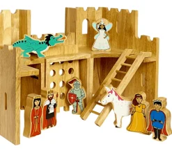 Lanka Kade Wooden Toy Fairytale Castle playscene with 12 characters (Direct Shipping)