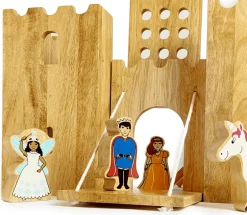 Lanka Kade Wooden Toy Fairytale Castle playscene with 12 characters (Direct Shipping)