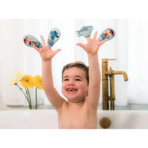 Lilliputiens Fun Bath Pirate Puppets 83353