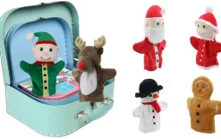Limited Edition Christmas Set of My First Hand puppets in a Suitcase